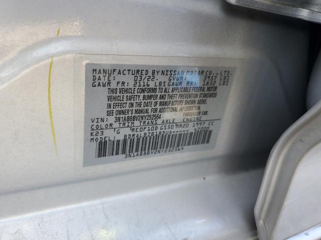 2022 NISSAN SENTRA S - 3N1AB8BV2NY252564