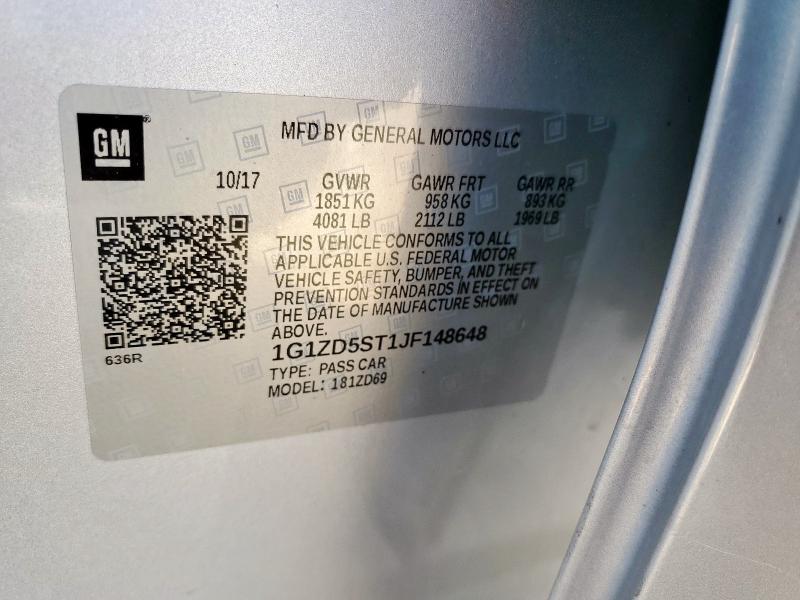 2018 CHEVROLET MALIBU LT #3304954938