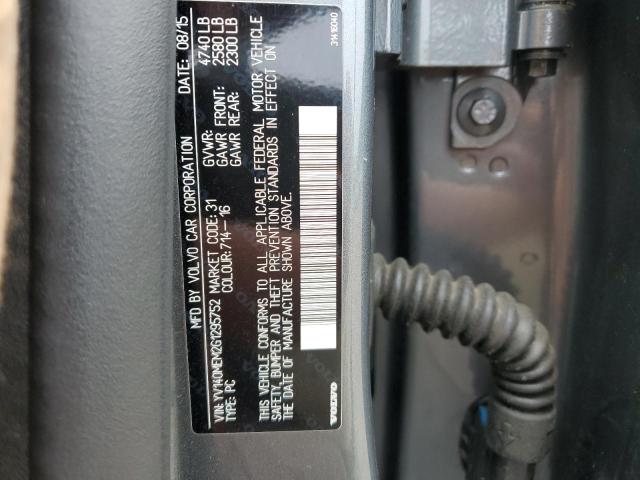 2016 VOLVO V60 T5 PLA YV140MEM2G1295752