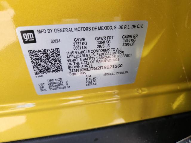 2024 CHEVROLET BLAZER RS - 3GNKBERS2RS221360