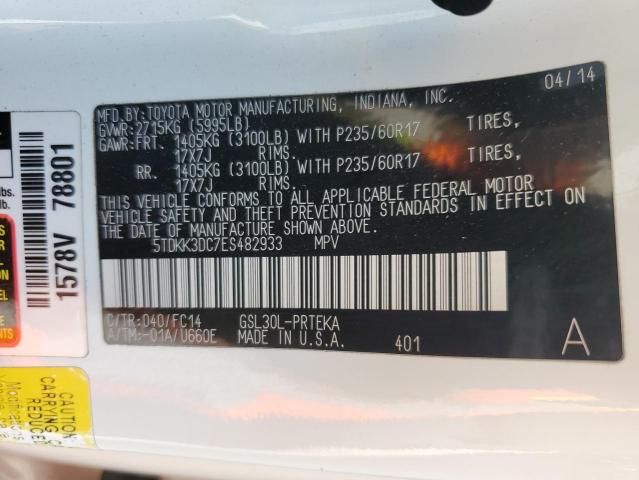 2014 TOYOTA SIENNA LE #3278882038