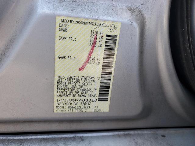 2015 NISSAN ALTIMA 2.5 - 1N4AL3AP6FN408318