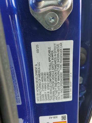 2025 HONDA ACCORD HYB 1HGCY2F52SA038302