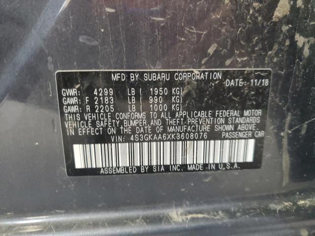 2019 SUBARU IMPREZA 4S3GKAA6XK3608076