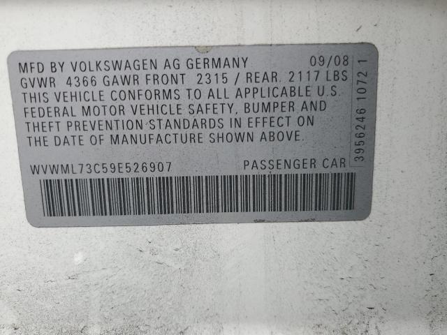 2009 VOLKSWAGEN CC SPORT #3271893323