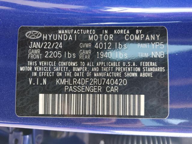 2024 HYUNDAI ELANTRA N - KMHLR4DF2RU740420