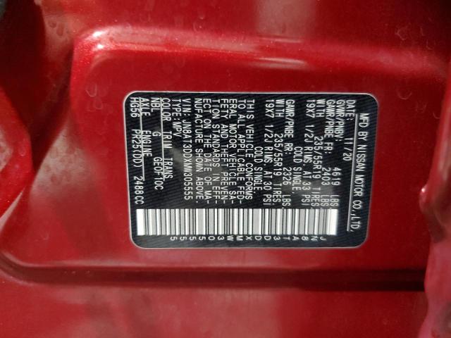 2021 NISSAN ROGUE PLAT JN8AT3DDXMW305555