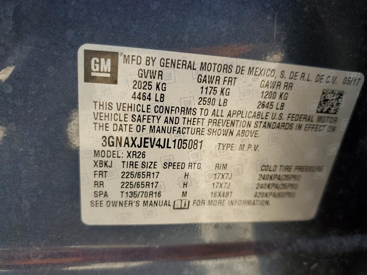 CHEVROLET EQUINOX LT