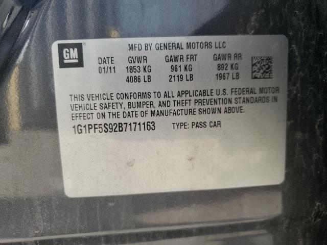 2011 CHEVROLET CRUZE LT - 1G1PF5S92B7171163