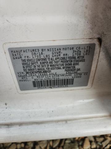 2019 NISSAN VERSA S 3N1CN7AP9KL800131