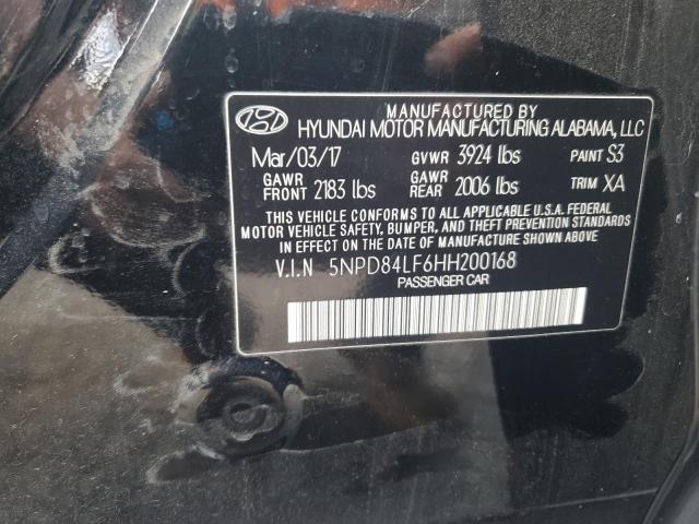 2017 HYUNDAI ELANTRA SE 5NPD84LF6HH200168