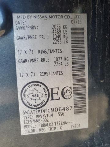 2015 NISSAN ROGUE S - 5N1AT2MT4FC906487