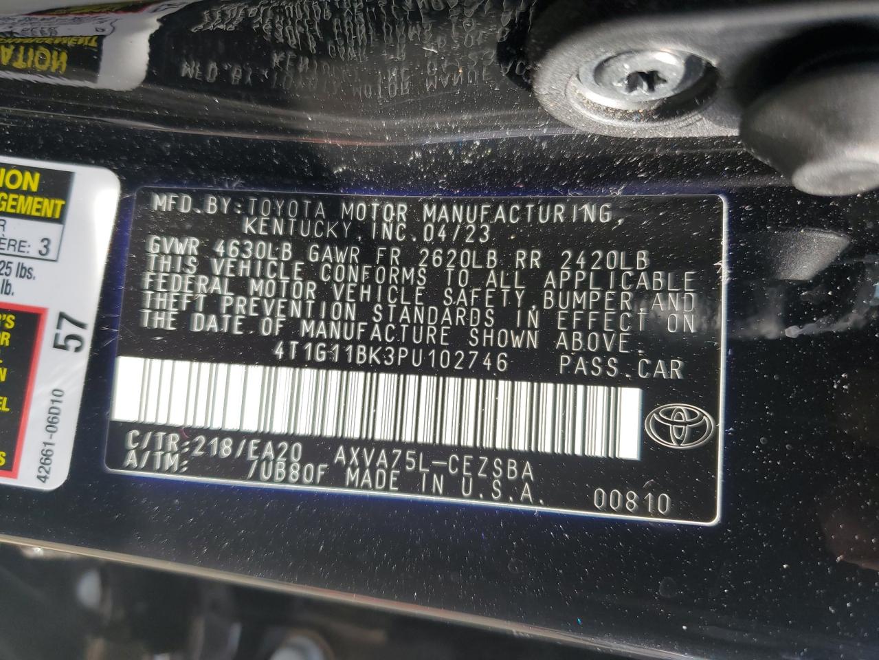 TOYOTA CAMRY SE NIGHT SHADE