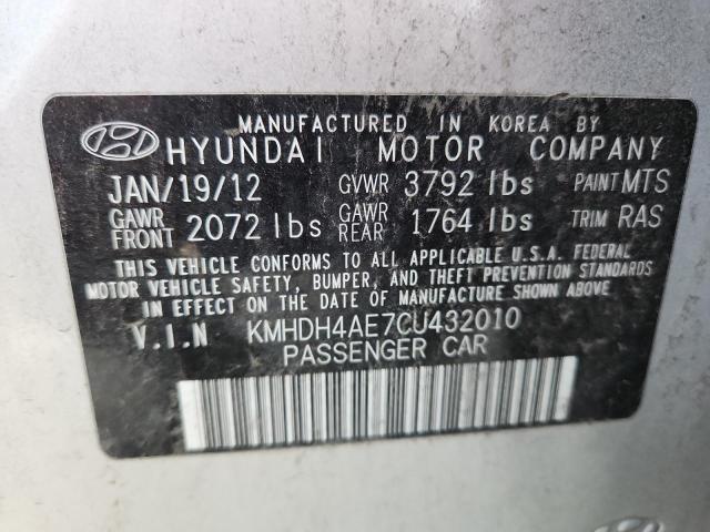 2012 HYUNDAI ELANTRA GL #3317811088