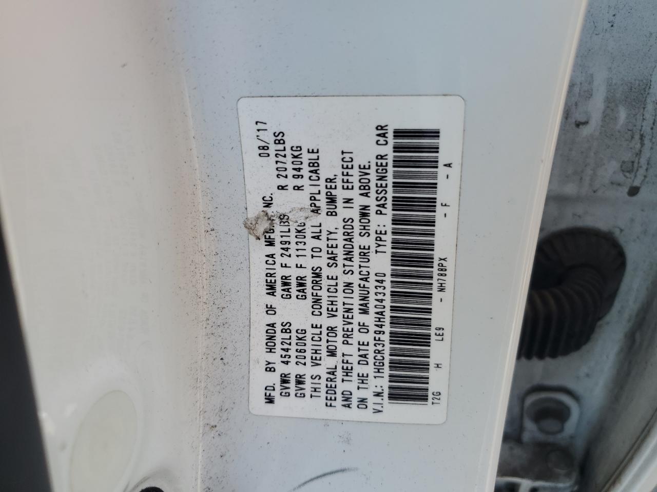 HONDA ACCORD TOURING