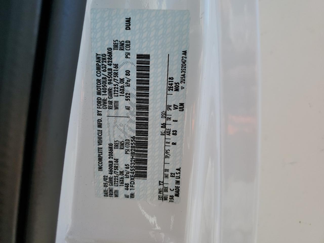 Lot #3283259774 2002 FORD ECONOLINE COMMERCIAL