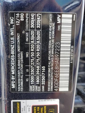 2017 MERCEDES-BENZ GLS 450 4M 4JGDF6EE8HA897223