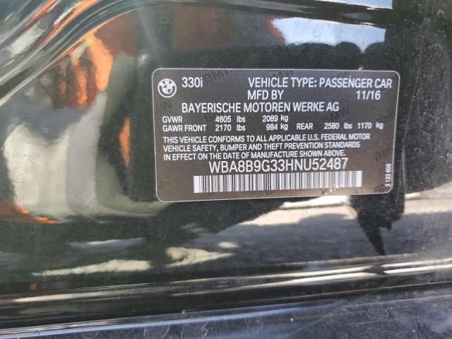 2017 BMW 330 I - WBA8B9G33HNU52487