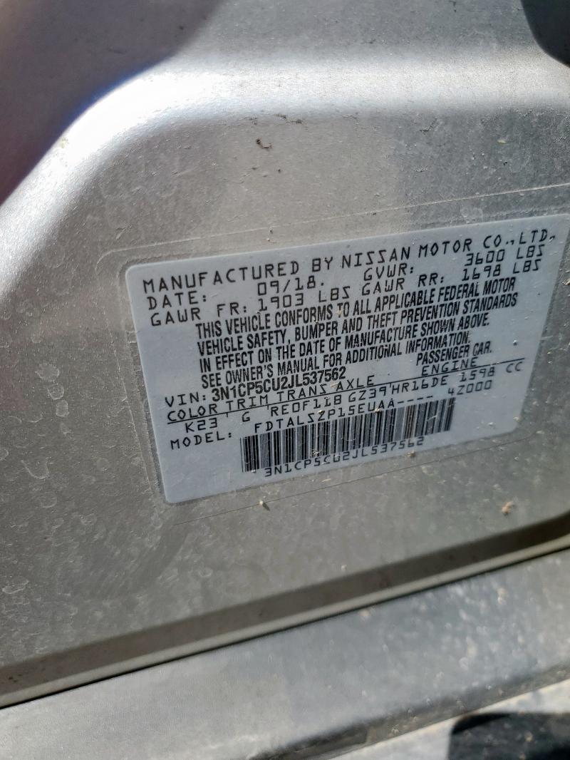 2018 NISSAN KICKS S - 3N1CP5CU2JL537562