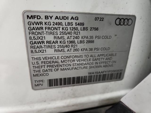 2023 AUDI Q5 SPORTBA WA15AAFY1P2003830