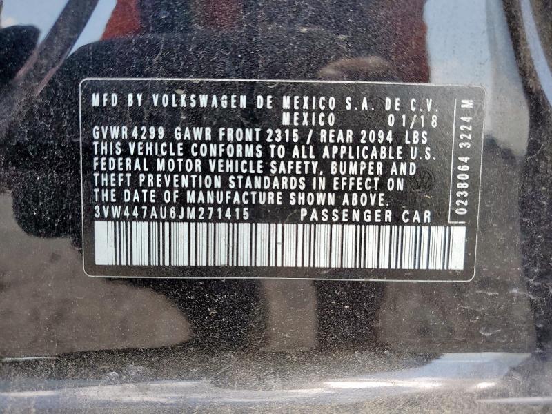 2018 VOLKSWAGEN GTI S/SE 3VW447AU6JM271415