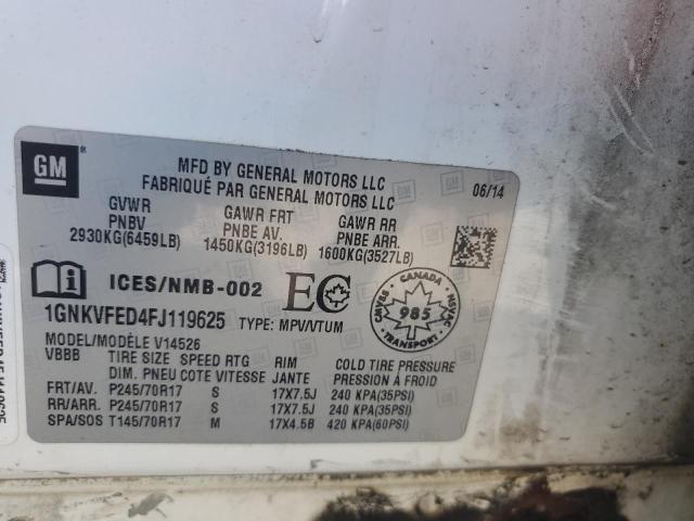 2015 CHEVROLET TRAVERSE L #3242701131