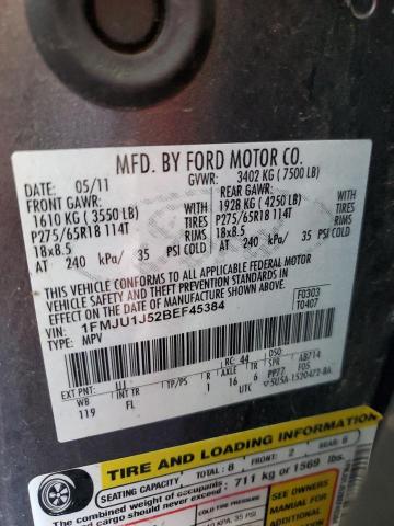 2011 FORD EXPEDITION - 1FMJU1J52BEF45384