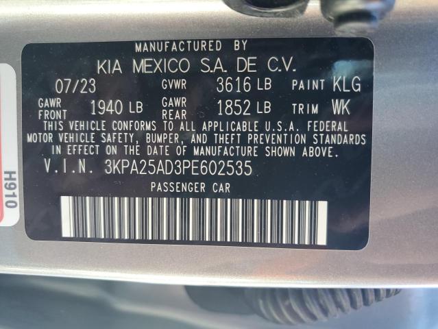 2023 KIA RIO S 3KPA25AD3PE602535