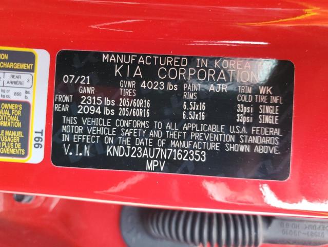 2022 KIA SOUL LX KNDJ23AU7N7162353