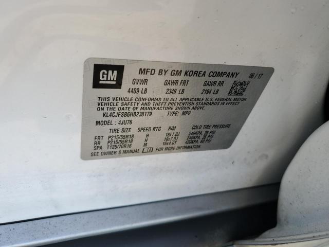 2017 BUICK ENCORE PRE KL4CJFSB6HB238179