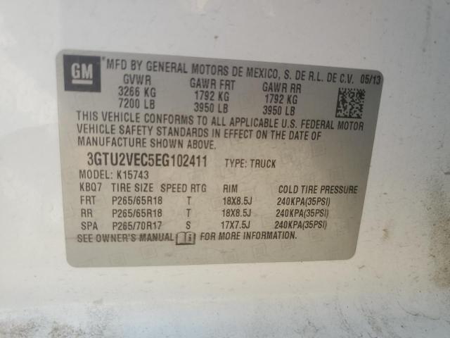 2014 GMC SIERRA K15 - 3GTU2VEC5EG102411