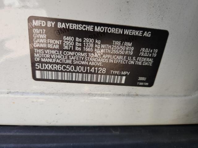2018 BMW X5 XDRIVE5 5UXKR6C50J0U14128