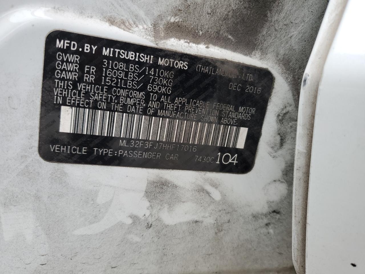 MITSUBISHI MIRAGE G4 ES