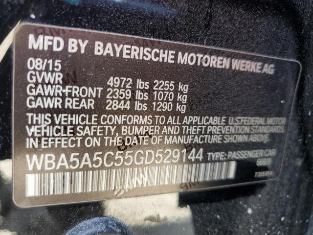 2016 BMW 528 I WBA5A5C55GD529144