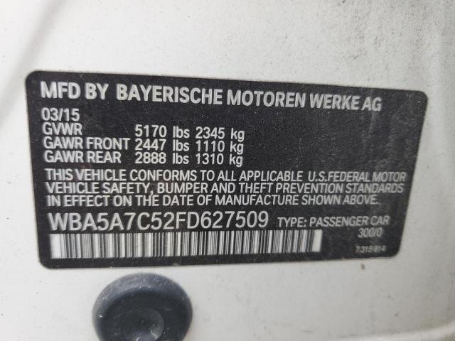 2015 BMW 528 XI WBA5A7C52FD627509