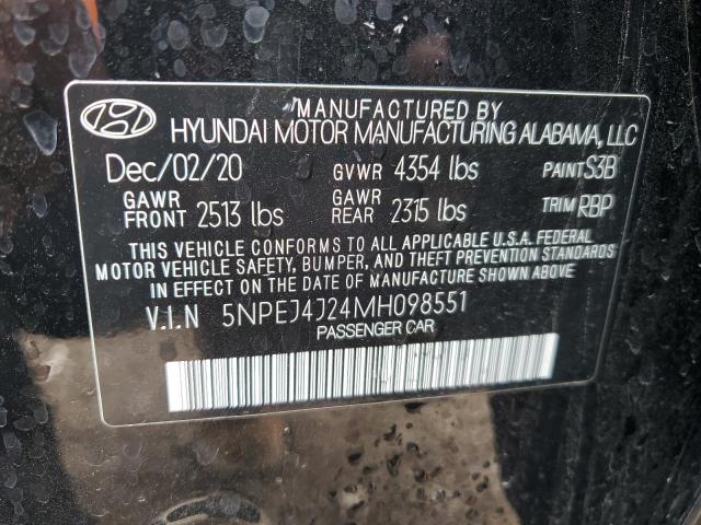 2021 HYUNDAI SONATA SEL 5NPEJ4J24MH098551