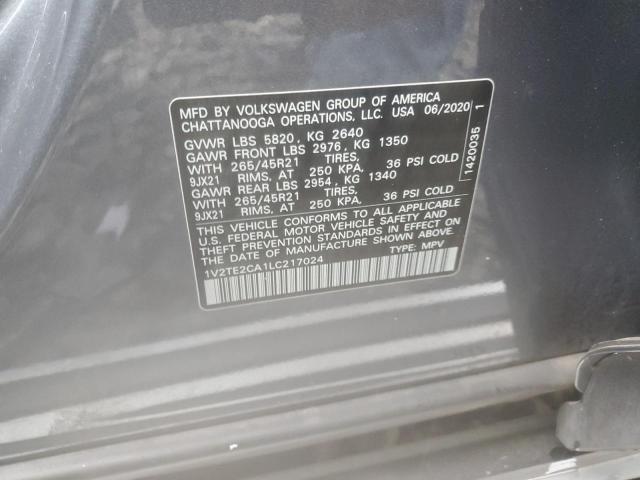 2020 VOLKSWAGEN ATLAS CROS 1V2TE2CA1LC217024