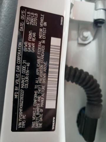 2016 VOLVO S60 PREMIE YV126MFK6G2393227