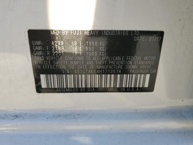 2017 SUBARU IMPREZA SPORT 4S3GTAK64H1713518