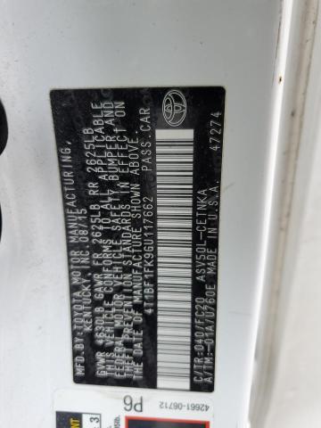 2016 TOYOTA CAMRY LE 4T1BF1FK9GU117662