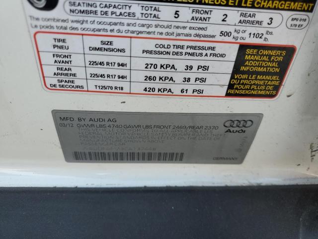 2012 AUDI A3 PREMIUM #3261188937