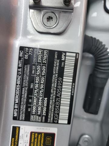 2020 MERCEDES-BENZ GLE 450 4M 4JGFB5KB2LA058959