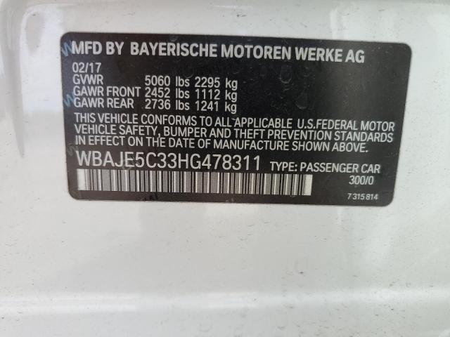 2017 BMW 540 I WBAJE5C33HG478311