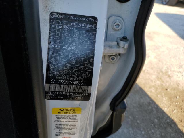 2015 LAND ROVER RANGE ROVER EVOQUE PURE PLUS - SALVP2BG2FH956588