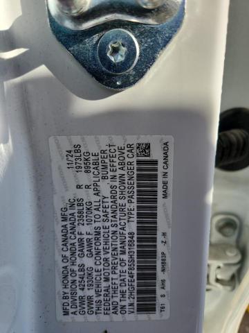 2025 HONDA CIVIC SPOR - 2HGFE4F85SH316848