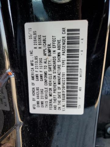 2015 ACURA TLX 19UUB1F36FA023791