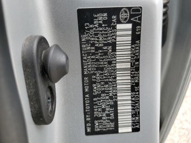 2013 TOYOTA COROLLA BA - 2T1BU4EE1DC098850