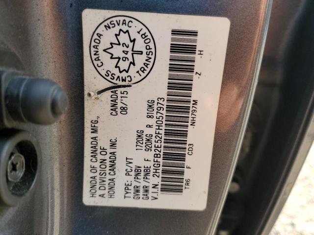 2015 HONDA CIVIC LX - 2HGFB2E52FH057973