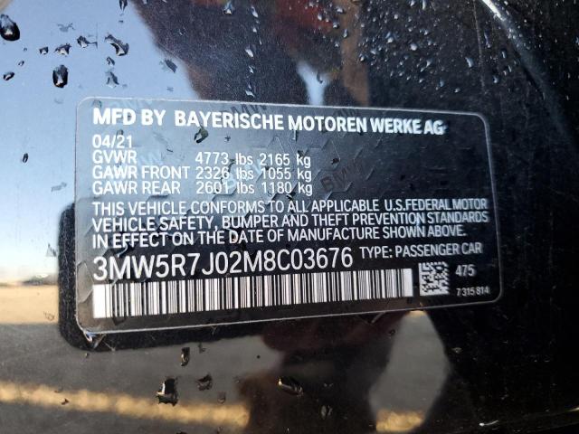 2021 BMW 330XI 3MW5R7J02M8C03676