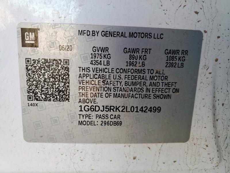 2020 CADILLAC CT4 LUXURY - 1G6DJ5RK2L0142499